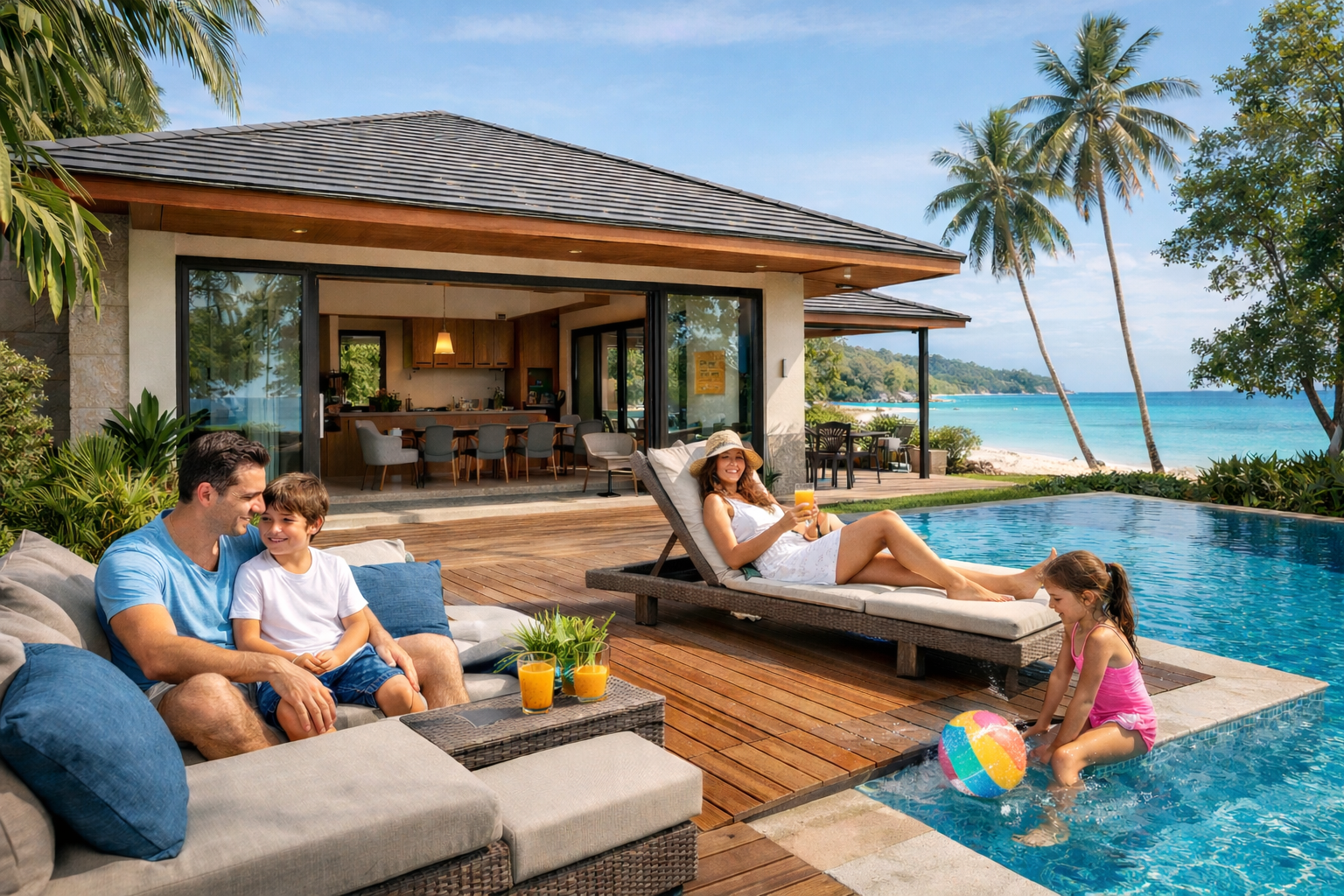 בית פרטי בתאילנד בעסקת חכירה למשקיעים זרים, סמוך לים